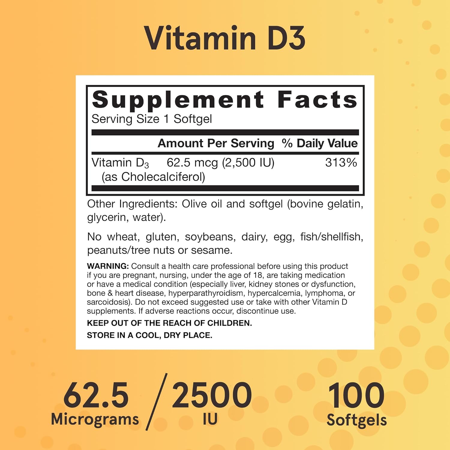 Immune Support Vitamins: Jarrow Formulas Vitamin D3 provides vitamin D3 to support a healthy immune response*