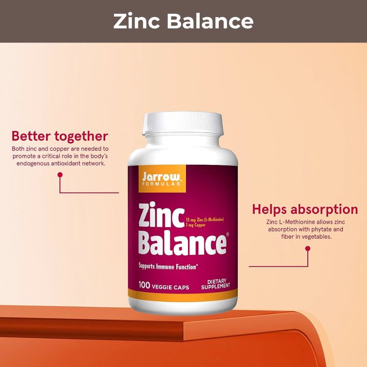 Jarrow Formulas - Zinc Balance for Immune Support | Fitaminat 