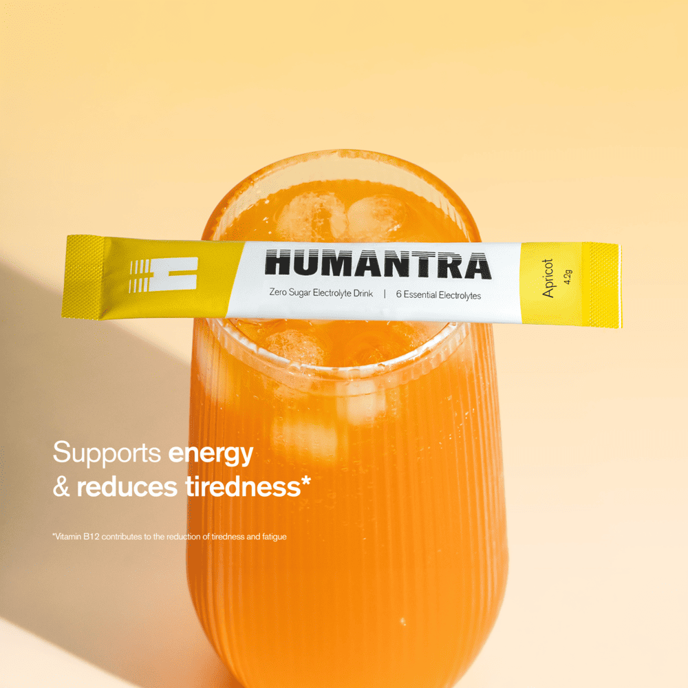 Humantra Electrolyte Powder – Apricot | 20 Sachets