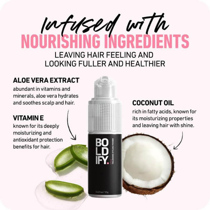 Boldify Hair Volumizing Powder - 12g Infused with Nourishing Ingredients | Fitaminat