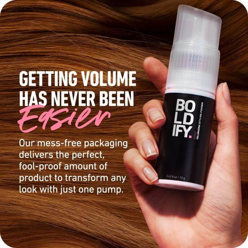 Boldify Hair Volumizing Powder - 12g Mess Free Packaging | Fitaminat