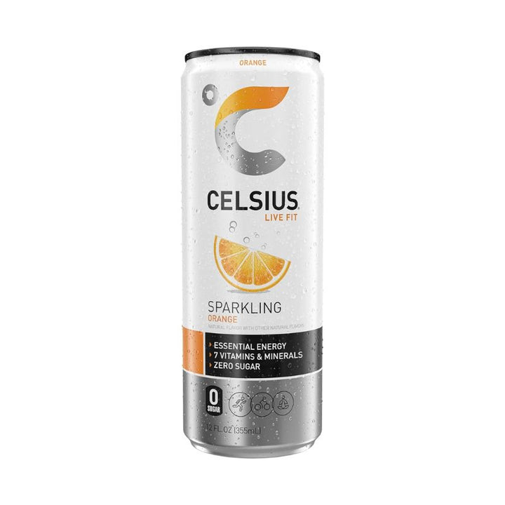 CELSIUS Sparkling Orange Functional Essential Energy with Vitamin C - 355 ML | Fitaminat