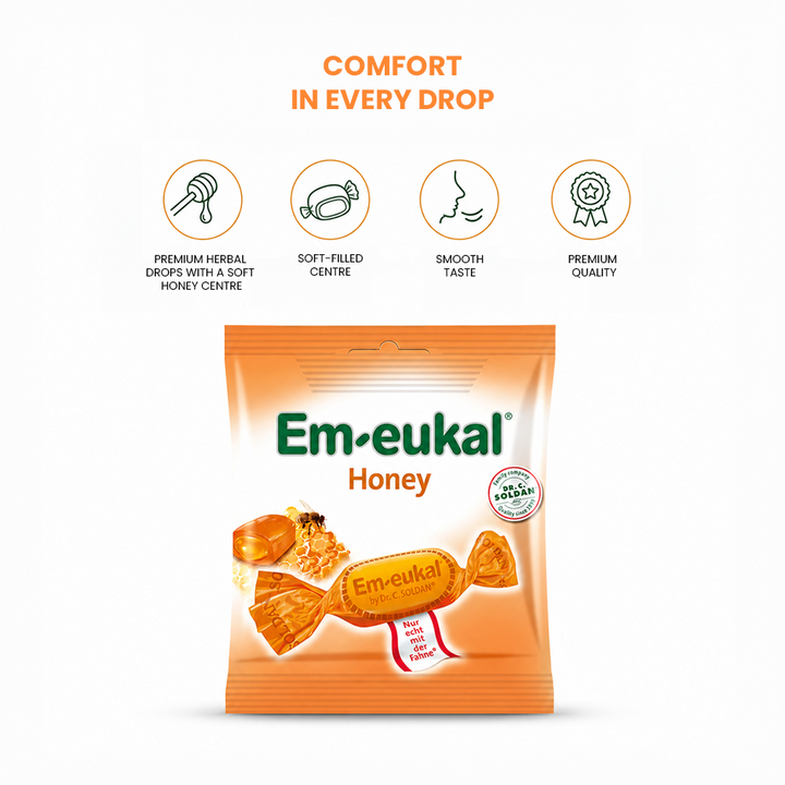 Em-eukal Honey, Honey-filled drops - 50g