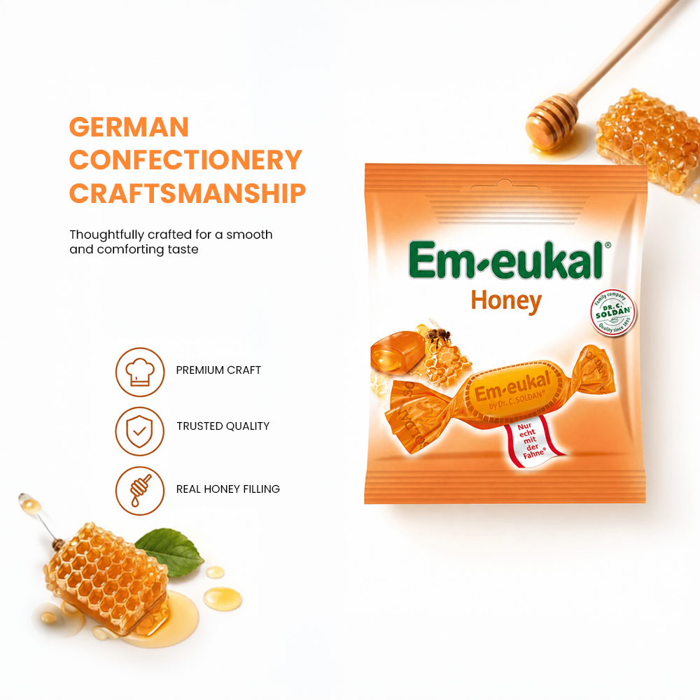 Em-eukal Honey, Honey-filled drops - 50g