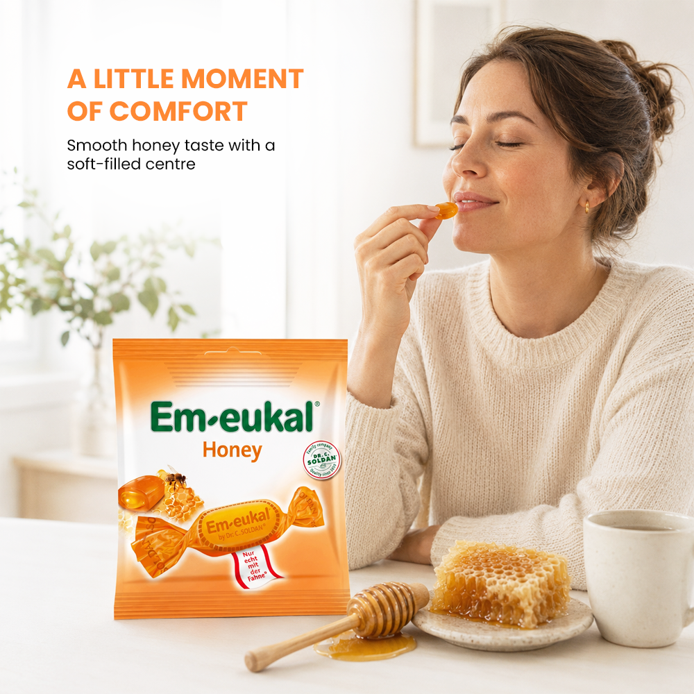 Em-eukal Honey, Honey-filled drops - 50g