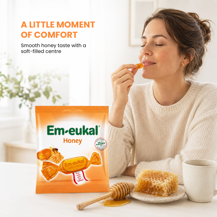 Em-eukal Honey, Honey-filled drops - 50g