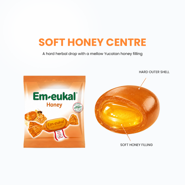 Em-eukal Honey, Honey-filled drops - 50g