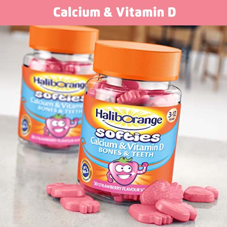 Haliborange - Calcium & Vitamin D Softies for Bone & Teeth | Fitaminat