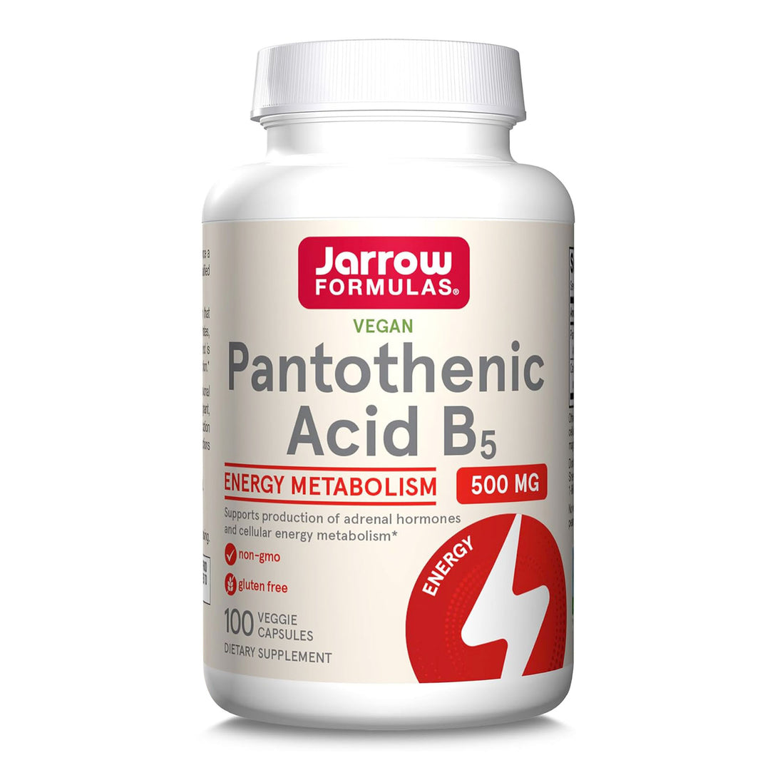 Jarrow Formulas Pantothenic Acid B5, 500 mg - 100 Veggie Capsules - Main Image