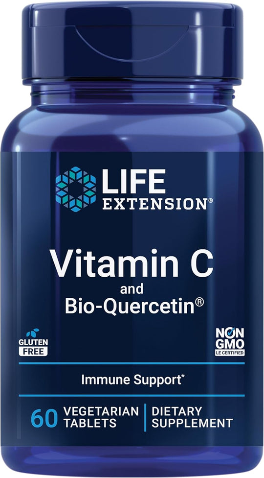 Life Extension Vitamin C and Bio-Quercetin 60 Tablets - Main Image