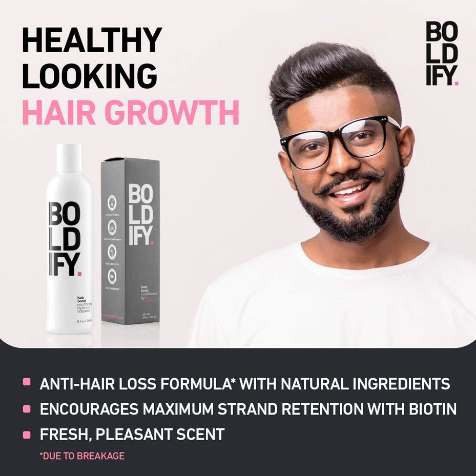 BOLDIFY Hair Thickening Conditioner, Natural Anti Hair Loss Complex Instantly Stimulates Thicker for Hair Growth - 8oz - Fitaminat
