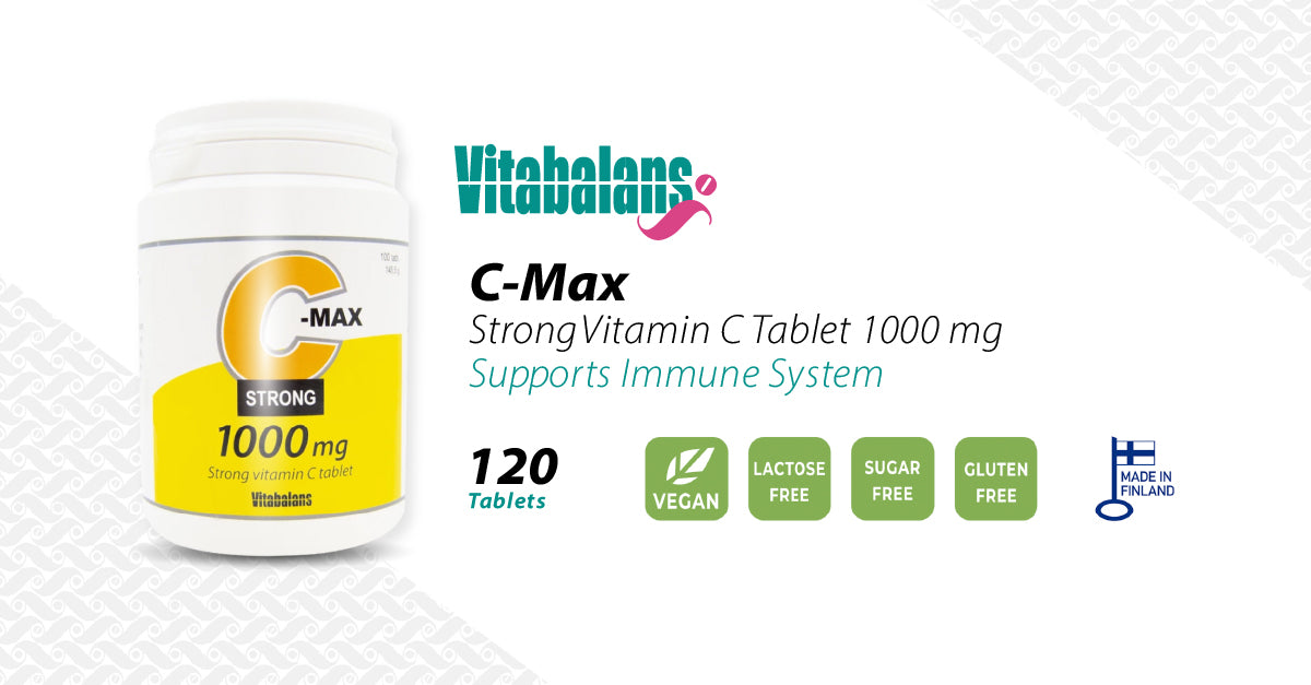 Vitabalans C-Max Strong Vitamin C 1000mg - 120 Tablets
