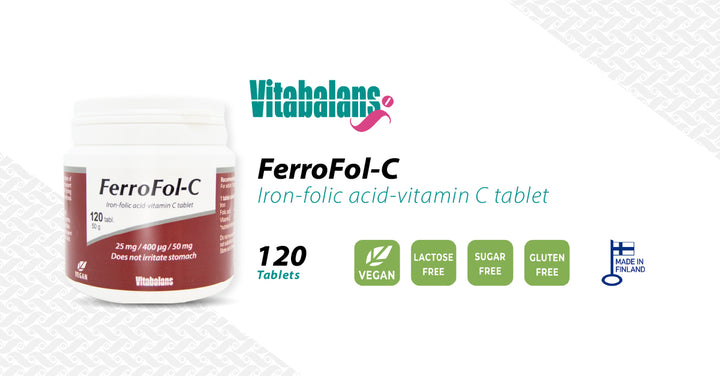 VITABALANS FerroFol-C Iron Tablet - 120 Tablets