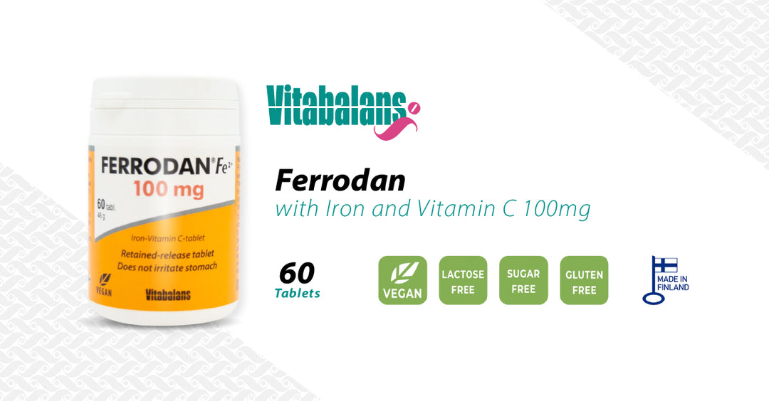 Vitabalans Ferrodan with Iron and Vitamin C - 60 Tablets