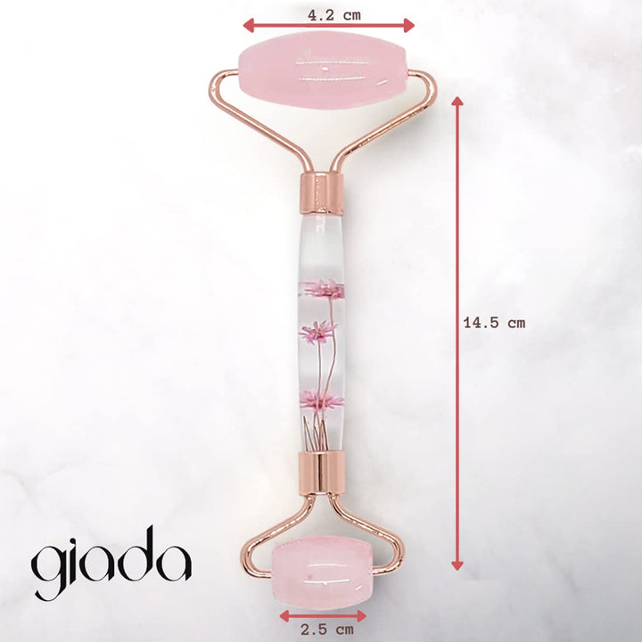 Giada Rosa - Natural Rose Quartz Face Roller Size | Fitaminat