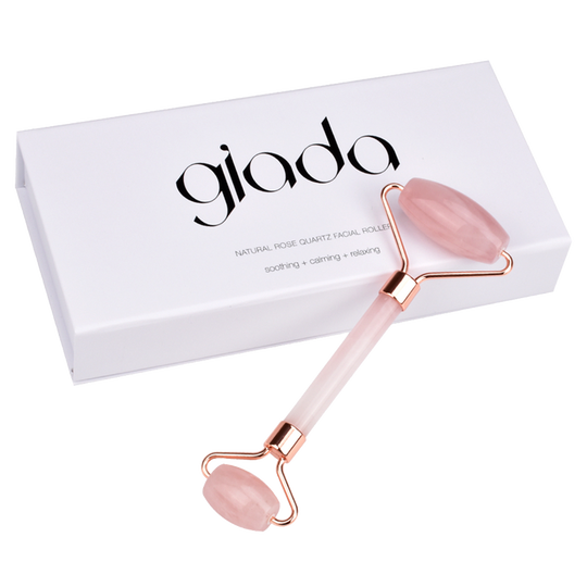 Giada Rose Quartz Face Roller 100% Genuine Rose Quartz - Main Image