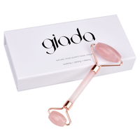 Giada Rose Quartz Face Roller 100% Genuine Rose Quartz