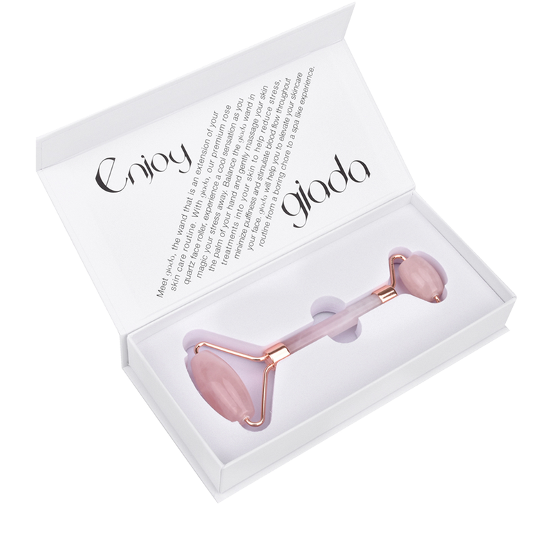 Giada Rose Quartz Face Roller Open Box | Fitaminat