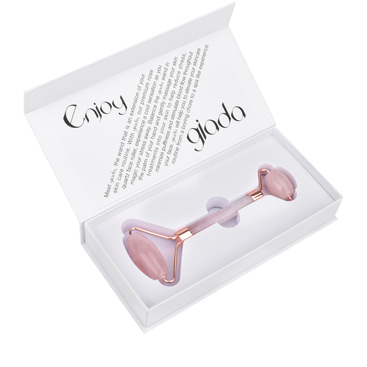 Giada Rose Quartz Face Roller Open Box | Fitaminat