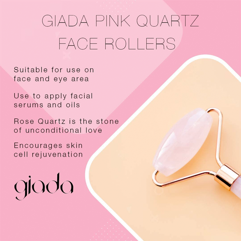 Giada Rose Quartz Face Roller Features | Fitaminat