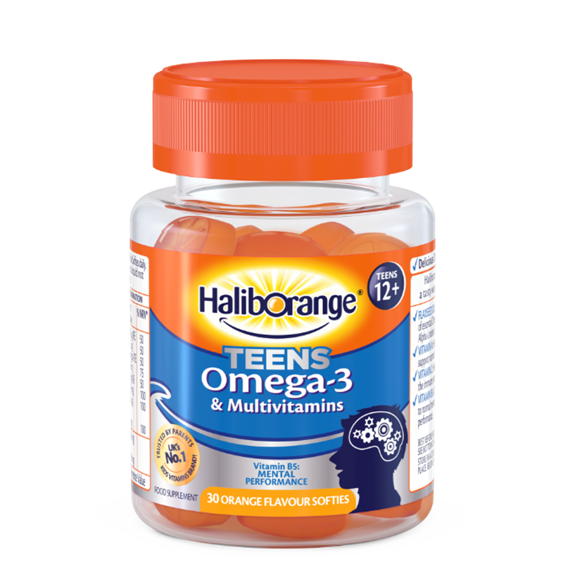 هاليبورانج حلوى أوميجا 3 وفيتامينات متعددة للمراهقين - 30 سوفتيز