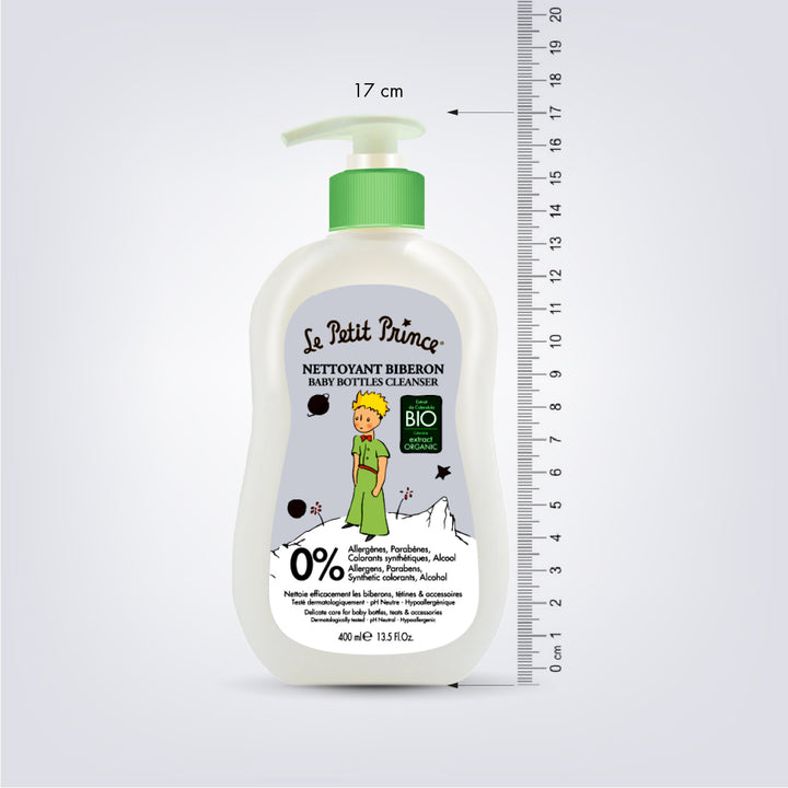 Le Petit Prince Baby Bottle Cleanser with Calendula and Chamomile Organic Extracts - 400 ML 17 CM | Fitaminat