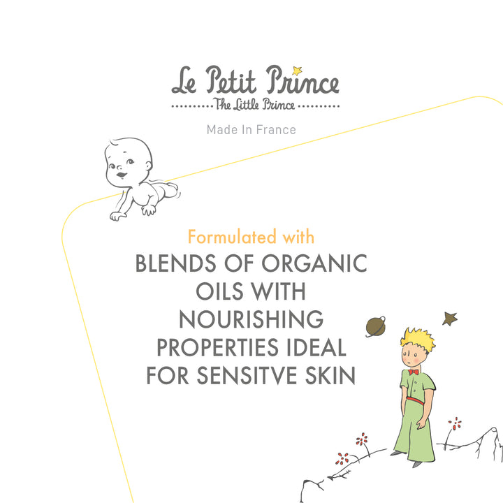 Le Petit Prince Relaxing Soothing Oil Delicately Moisturizes Babies Skin - 150 ML Blend for Organic Oils with Nourishing Properties Ideal for Sensitive Skin | Fitaminat