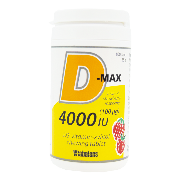 Vitabalans D-Max Vitamin D3 4000 IU - 100 Tablets