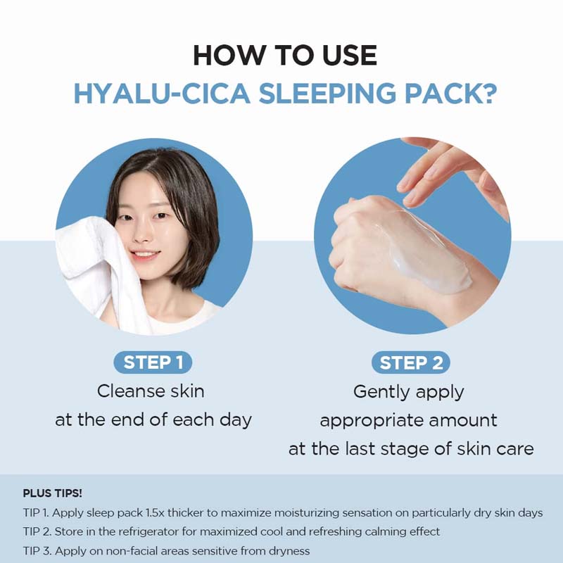 SKIN1004 Hyalu-CICA Sleeping Pack Made with Pure Centella Madagascar - 100 ML Cleanse Skin at The End of Each Day | Fitaminat