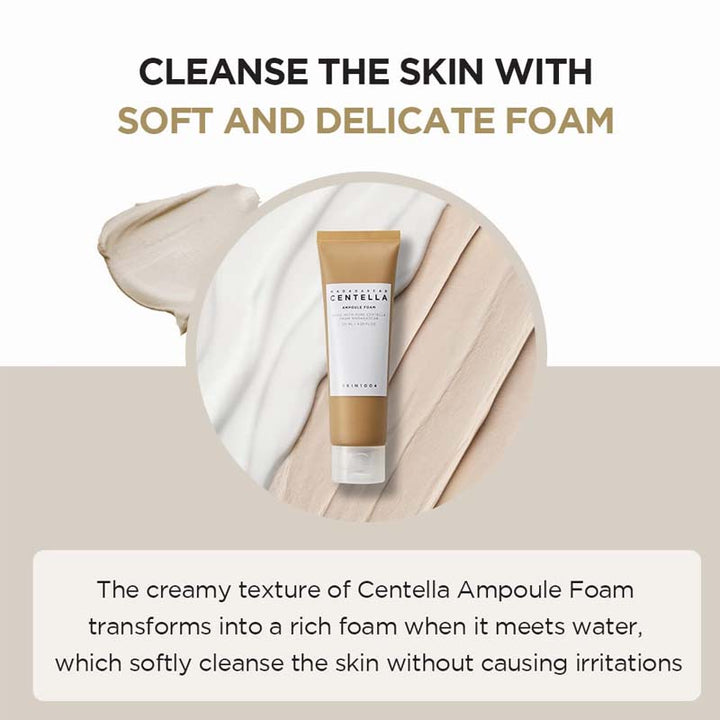 SKIN1004 Madagascar Centella Ampoule Foam Hydrates and Nourishes Skin Face Cleanser- 125 ML | Fitaminat