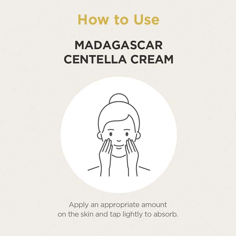 SKIN1004 Madagascar Centella Cream Moisturizing Brightening Wrinkle Care - 75 ml