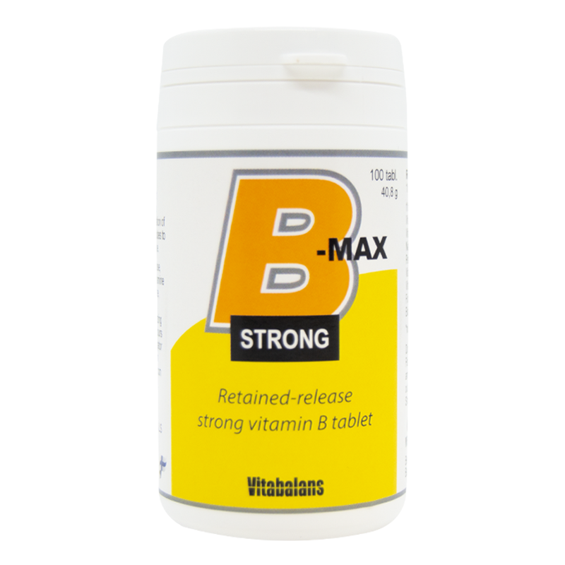 Vitabalans B-Max Strong, Vitamin B - 100 Tablets