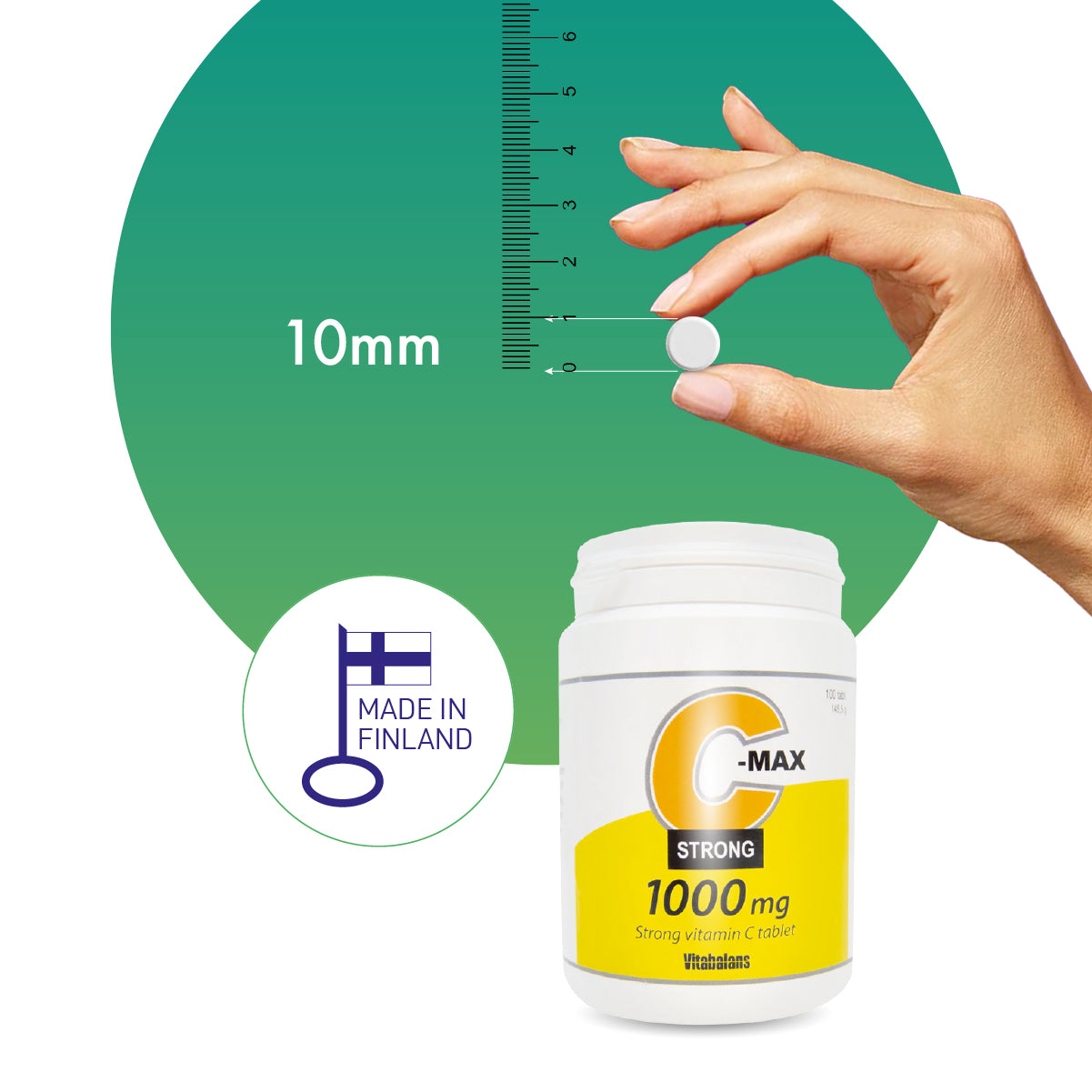 Vitabalans C-Max Strong Vitamin C 1000mg - 100 Tablets