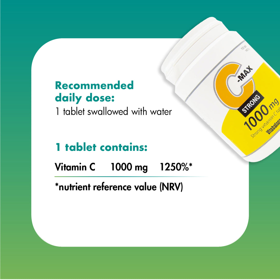 Vitabalans C-Max Strong Vitamin C 1000mg - 100 Tablets