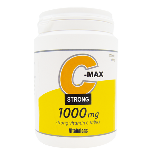 Vitabalans C-Max Strong, Vitamin C 1000mg 100 Tablets - Main Image
