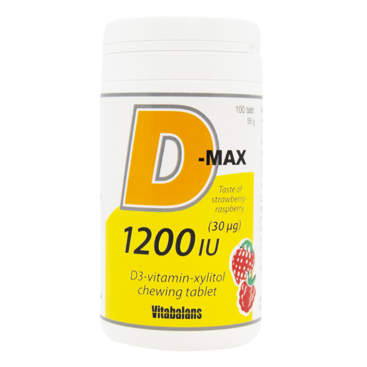 Vitabalans D-Max Vitamin D3 1200 IU - 100 Tablets