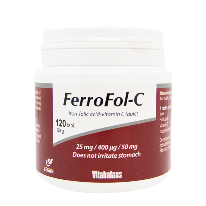 VITABALANS FerroFol-C Iron Tablet - 120 Tablets