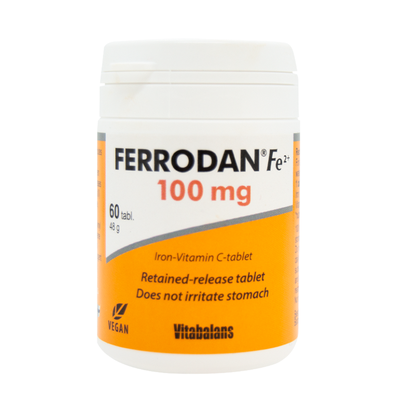Vitabalans Ferrodan with Iron and Vitamin C - 60 Tablets