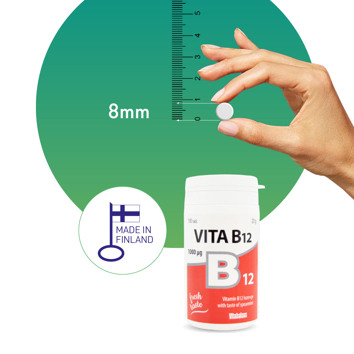 VITABALANS Vitamin B12 1000 mcg - 100 Lozenges